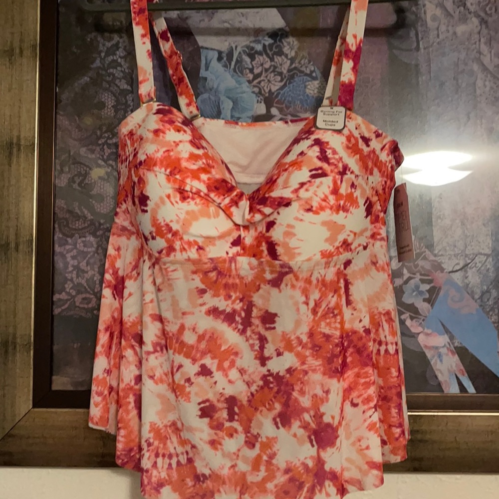 🏊‍♂️ NET Swim Top in bright multicolor tie-dye.
